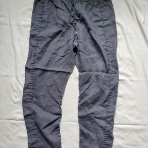 Ellen Tracy Charcoal Grey Sweatpants Convertible Design Relaxed Fit